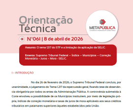 Imagem da notícia ORIENTAÇÃO TÉCNICA METAPÚBLICA 061 - 08 de abril de 2026